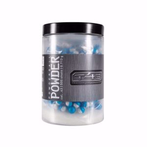 T4E POWDER BALL-.43 CAL-BLUE/WHITE (500 CT JAR)