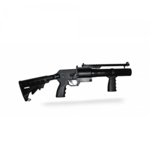 L140-3 40mm SINGLE SHOT LAUNCHER, Collapsible Stock – Fixed Front Grip -Quad Rail Available Upon Reque
